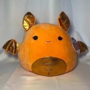Squishmallows Tangie the Orange Bat 12in Soft Plush Metallic Halloween NWT
